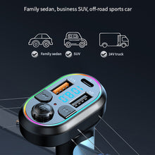 Load image into Gallery viewer, Car Bluetooth 5.0 FM Transmitter Wireless Audio Receiver Car MP3 Player Charge
