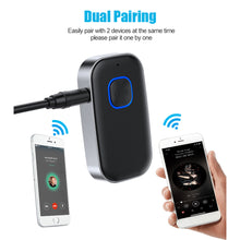 Load image into Gallery viewer, J23 Bluetooth 5.0 Transmitter Receiver 3.5mm AUX Jack HiFi Music Wireless Audio Adapter Handsfree Car Kit For TV Headphone Speaker
