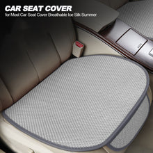 Load image into Gallery viewer, 1Pc Car Seat Cushion Protector Pad Front Pad for Most Car Seat Cover Breathable Ice Silk Summer
