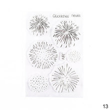 Load image into Gallery viewer, Moon Flowers Leaves Butterfly Stamp Rubber Clear Stamp Seal Scrapbook Photo Album Decorative Card Making Clear Stamps
