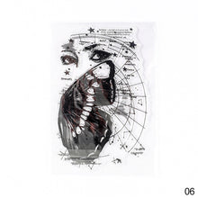 Load image into Gallery viewer, Moon Flowers Leaves Butterfly Stamp Rubber Clear Stamp Seal Scrapbook Photo Album Decorative Card Making Clear Stamps
