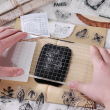 Load image into Gallery viewer, Moon Flowers Leaves Butterfly Stamp Rubber Clear Stamp Seal Scrapbook Photo Album Decorative Card Making Clear Stamps
