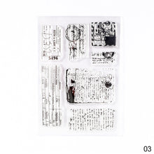 Load image into Gallery viewer, Moon Flowers Leaves Butterfly Stamp Rubber Clear Stamp Seal Scrapbook Photo Album Decorative Card Making Clear Stamps
