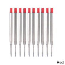 Load image into Gallery viewer, Metal Ballpoint Pen Refill 10Pcs/lot for School Office Gift Pen Hotel Business G2 424 Pen Refill Writing
