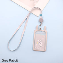 Load image into Gallery viewer, Fashion Card Holder Student ID Lanyard Badge Reel Holder Bus Pass Case Bank Credit Card Holder Strap Cardholder Office Supplies
