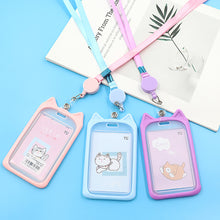 Load image into Gallery viewer, Fashion Card Holder Student ID Lanyard Badge Reel Holder Bus Pass Case Bank Credit Card Holder Strap Cardholder Office Supplies
