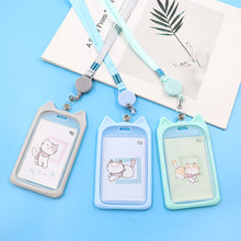 Load image into Gallery viewer, Fashion Card Holder Student ID Lanyard Badge Reel Holder Bus Pass Case Bank Credit Card Holder Strap Cardholder Office Supplies
