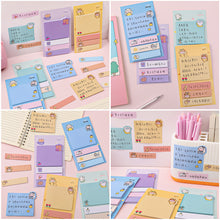 Load image into Gallery viewer, 80 sheets/set Colorful Cute Pet N Times Indexes Memo Pad Sticky Notes To Do List KoreanStationery Notepad Gift
