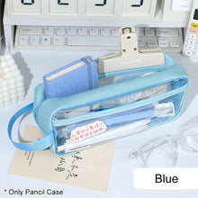 Load image into Gallery viewer, Kawaii Pencil Case Transparent Pen Bag Cartoon PVC Pouch Waterproof Box for Girls Students Cute School Supplies Stationery
