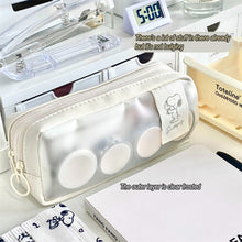 Load image into Gallery viewer, Cute Cartoon Pacha Dog Pencil Case Student Transparent Double Zipper Large Capacity Puppy Stationery
