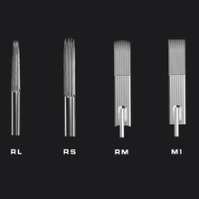 Load image into Gallery viewer, 20pcs/box 0.35mm Embroidery Needle RL RS RM M1 Integrated Stitch Eyeliner Eyebrow Tattoo Hair Tattoo Scalp Tattoo Needle Tattoo Equipment
