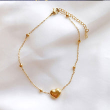 Load image into Gallery viewer, Titanium Steel Women's Beach Ankles Girls' Versatile Love Butterfly Fashion Gourd Pendant Copper Cash Foot Jewelry
