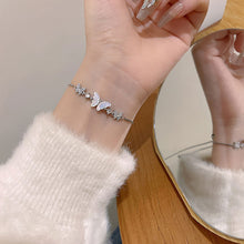 Load image into Gallery viewer, Fashion Butterfly Pull Bracelet Chain Simple Summer Party Wedding Jewelry Women Alloy Bracelet
