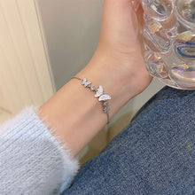 Load image into Gallery viewer, Fashion Butterfly Pull Bracelet Chain Simple Summer Party Wedding Jewelry Women Alloy Bracelet
