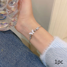 Load image into Gallery viewer, Fashion Butterfly Pull Bracelet Chain Simple Summer Party Wedding Jewelry Women Alloy Bracelet
