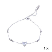 Load image into Gallery viewer, Fashion Heart Love Pull Bracelet Chain Simple Summer Party Wedding Jewelry Women Bracelet Lady Accessory Valentine Gift
