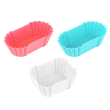 Load image into Gallery viewer, 3pcs Bento Divider Cup Reusable Silicone Dessert Sushi Separate Storage Accessories Food Lunch Box Liner Easy Clean Cake Mould

