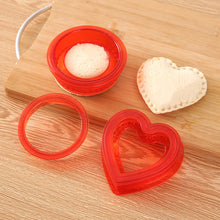 Load image into Gallery viewer, Sandwich Cutter and Sealer Set For Kids Lunch Sandwiches Decruster Uncrustables Maker Bread Toast Breakfast Making Mold
