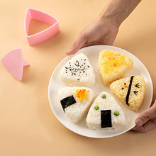 Load image into Gallery viewer, DIY Triangle Sushi Mold Onigiri Rice Ball MakerNon-Stick Kitchen Sushi Making Kit Seaweed Press Device Mold For Kids Beginner
