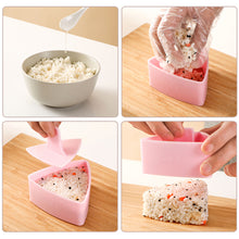 Load image into Gallery viewer, DIY Triangle Sushi Mold Onigiri Rice Ball MakerNon-Stick Kitchen Sushi Making Kit Seaweed Press Device Mold For Kids Beginner
