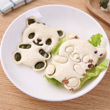 Load image into Gallery viewer, 4 in 1 Cute Panda Sushi Mold DIY Panda Rice Mold Plastic Bread Sandwich Cutter Cake Toast Mold Maker
