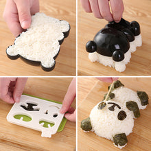 Load image into Gallery viewer, 4 in 1 Cute Panda Sushi Mold DIY Panda Rice Mold Plastic Bread Sandwich Cutter Cake Toast Mold Maker
