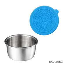 Load image into Gallery viewer, 304 Stainless Steel Salad Container Small Condiment Container with Lids Leakproof for Kids Lunch Containers Box Camping Hiking Outdoor Sauce Dispenser
