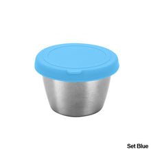 Load image into Gallery viewer, 304 Stainless Steel Salad Container Small Condiment Container with Lids Leakproof for Kids Lunch Containers Box Camping Hiking Outdoor Sauce Dispenser
