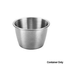 Load image into Gallery viewer, 304 Stainless Steel Salad Container Small Condiment Container with Lids Leakproof for Kids Lunch Containers Box Camping Hiking Outdoor Sauce Dispenser
