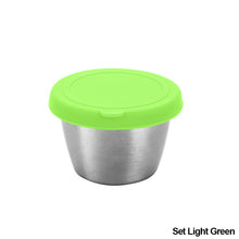Load image into Gallery viewer, 304 Stainless Steel Salad Container Small Condiment Container with Lids Leakproof for Kids Lunch Containers Box Camping Hiking Outdoor Sauce Dispenser
