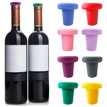 Load image into Gallery viewer, Wine Bottle Stopper Bar Sealing Champagne Beers Cap Plug Seal Lids Reusable Leakproof Silicone Sealer Wine Fresh Saver

