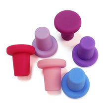 Load image into Gallery viewer, Wine Bottle Stopper Bar Sealing Champagne Beers Cap Plug Seal Lids Reusable Leakproof Silicone Sealer Wine Fresh Saver
