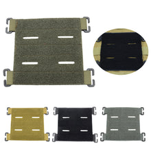 Load image into Gallery viewer, Tactical Vest Patch Molle System Adapter Panel Carabiner Converter Used To Attach ID Patch DIY Patch Badge
