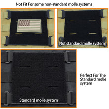 Load image into Gallery viewer, Tactical Vest Patch Molle System Adapter Panel Carabiner Converter Used To Attach ID Patch DIY Patch Badge
