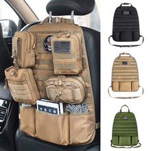 Load image into Gallery viewer, Universal Military MOLLE Panel Vehicle Seat Cover Protector Kit Mat MOLLE Car Seat Back Organizer
