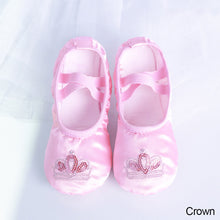 Load image into Gallery viewer, Dance Shoes For Girls Flat Children Ballet Satin Soft Sole Sequins Slippers Embroidery
