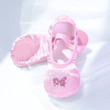Load image into Gallery viewer, Dance Shoes For Girls Flat Children Ballet Satin Soft Sole Sequins Slippers Embroidery
