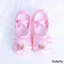 Load image into Gallery viewer, Dance Shoes For Girls Flat Children Ballet Satin Soft Sole Sequins Slippers Embroidery
