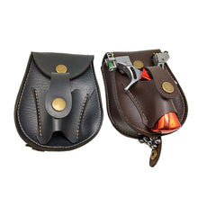 Load image into Gallery viewer, Hunting Camping Slingshot PU Leather Holder Bag Easy Carry Slingshot Waist Case EDC Outdoor Catapult Tool

