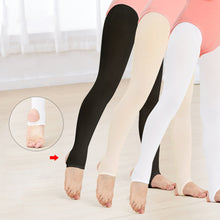 Load image into Gallery viewer, Girls Dance Socks Step On Feet Leggings Spring And Summer Three-Color Professional Practice Pantyhose Children's Ballet Stockings
