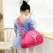 Load image into Gallery viewer, Children's Dance One Shoulder Backpack Latin Dance Ballet Triangle Style Nylon Schoolbag Girl Princess Dance Bag
