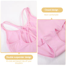 Load image into Gallery viewer, Children's Back Cross Double Suspender Jumpsuit Closed Crotch Ballet Dress Chinese Dance Dress Tight Summer Girl Training Dress Grade Test Dress
