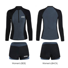 Load image into Gallery viewer, Couple's Style Professional Quick-Drying Swimsuit Set Surf Diving Snorkeling Suit Long-Sleeved Shorts Sunscreen Clothes Separate Body Sports Clothes With Zipper
