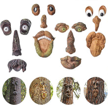 Load image into Gallery viewer, Tree Strange Features Resin Ornaments Funny Old Man Tree Face Outdoor Garden Creative Ornaments Easter Halloween Funky Decoration
