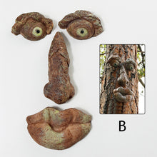 Load image into Gallery viewer, Tree Strange Features Resin Ornaments Funny Old Man Tree Face Outdoor Garden Creative Ornaments Easter Halloween Funky Decoration
