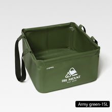 Load image into Gallery viewer, Outdoor Foldable Square Water Basin Portable Travel Wash Basin Picnic Camping Bucket Vegetable Wash Basin 13L/15L
