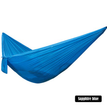 Load image into Gallery viewer, 245*90CM Outdoor Portable Ultra-Light Single Hammock Parachute Cloth Fabric Casual Hanging Chair Swing Floor Mat Picnic Camping Equipment
