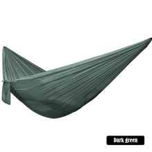 Load image into Gallery viewer, 245*90CM Outdoor Portable Ultra-Light Single Hammock Parachute Cloth Fabric Casual Hanging Chair Swing Floor Mat Picnic Camping Equipment
