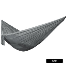 Load image into Gallery viewer, 245*90CM Outdoor Portable Ultra-Light Single Hammock Parachute Cloth Fabric Casual Hanging Chair Swing Floor Mat Picnic Camping Equipment
