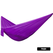 Load image into Gallery viewer, 245*90CM Outdoor Portable Ultra-Light Single Hammock Parachute Cloth Fabric Casual Hanging Chair Swing Floor Mat Picnic Camping Equipment
